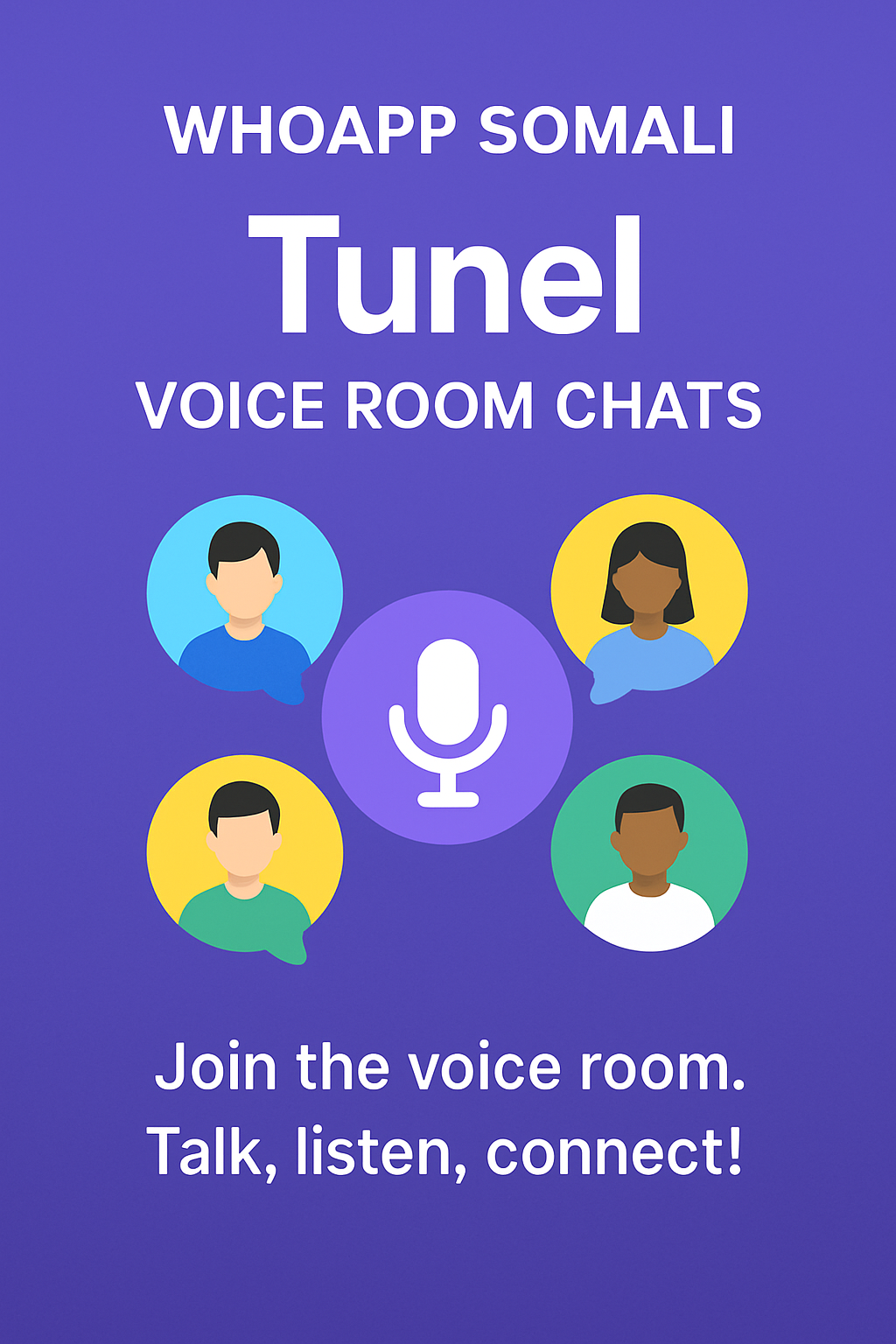 New feature voice room chat (Tunel)
https://www.whoappsomali.site/tunels