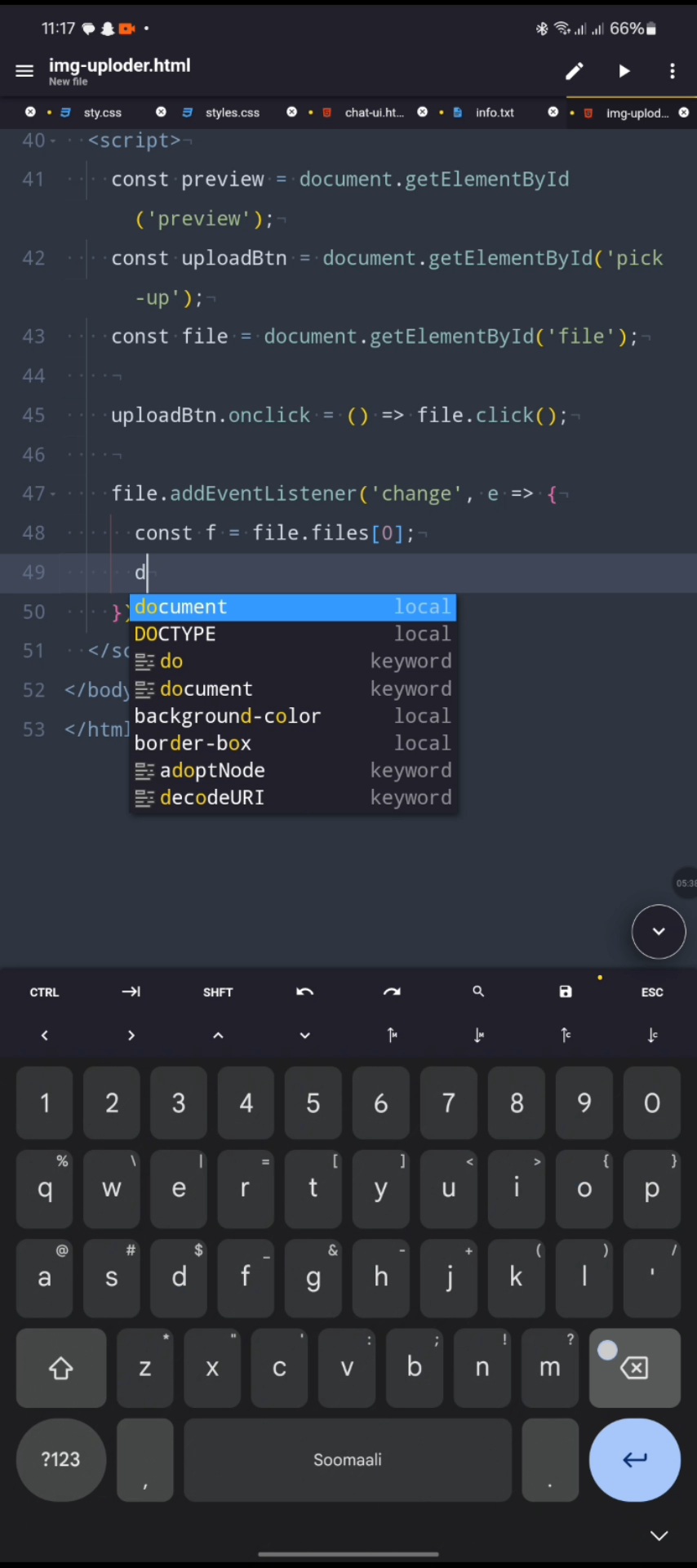 Image uploading tutorial html CSS and JavaScript 